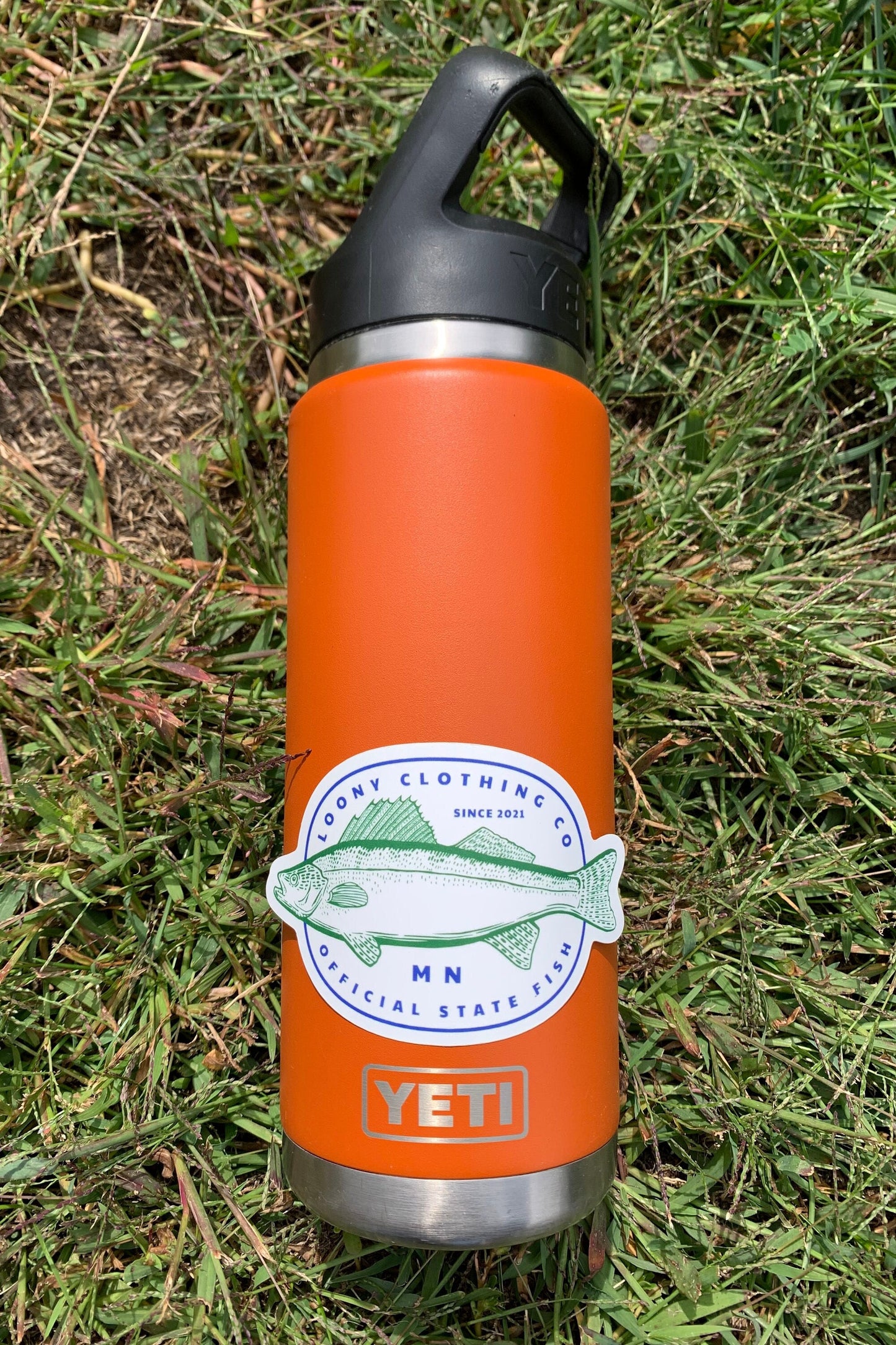 Walleye Sticker on Yeti