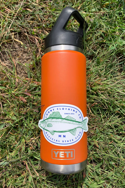 Walleye Sticker on Yeti